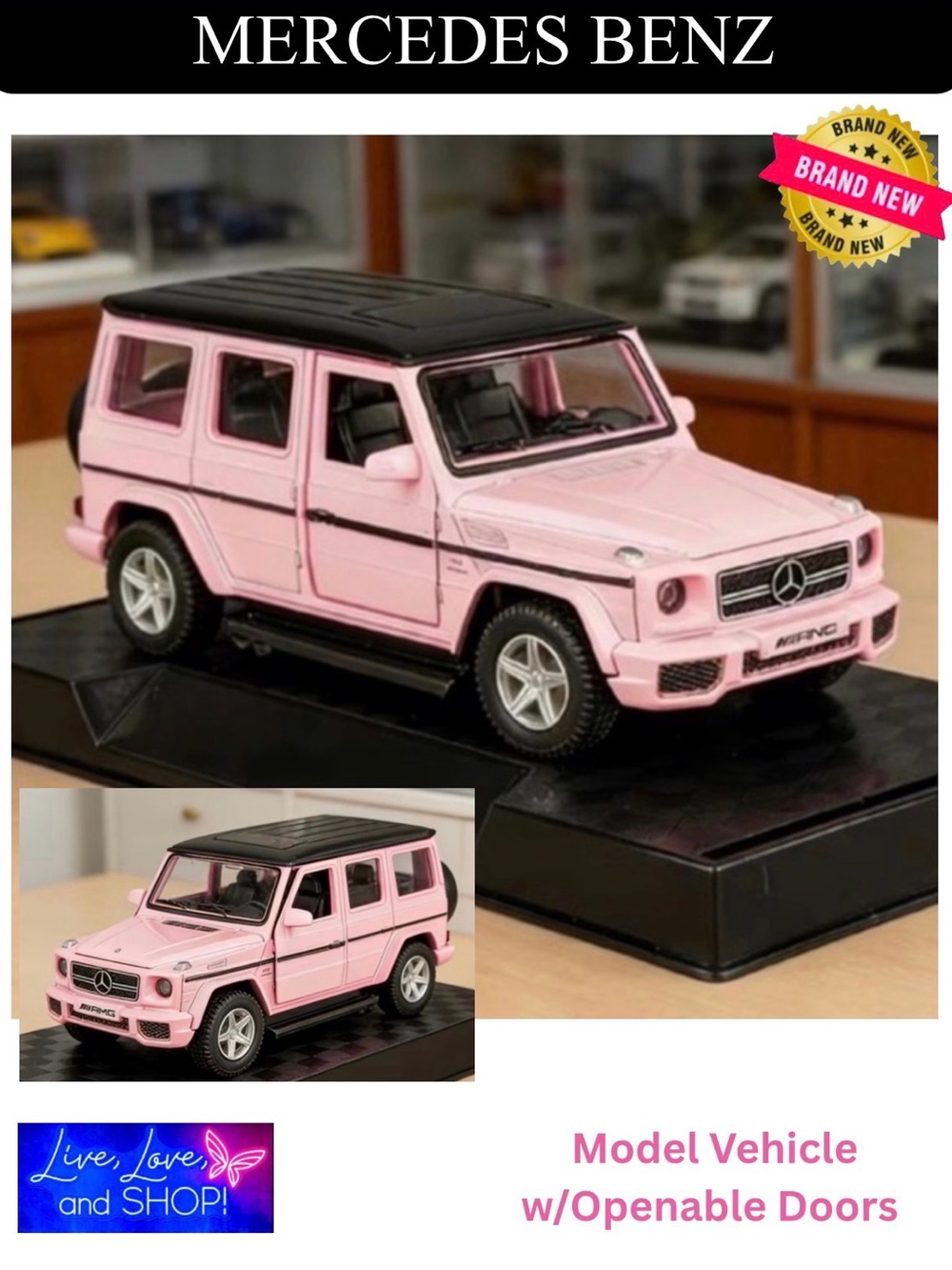 MODEL TRUCK: 1:36 RMZ Mercedes-Benz G63 Diecast Zinc Alloy, NWOT